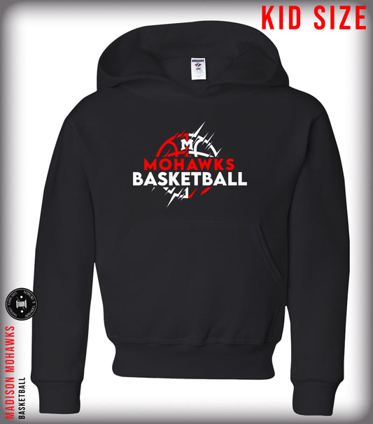 YOUTH SIZE Abstract Basketball Hoodie