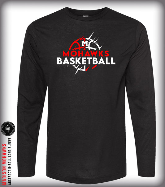 Long Sleeve Abstract B-Ball Shirt