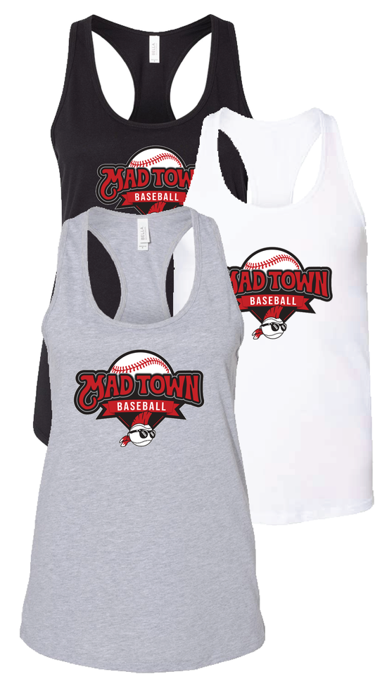 Women's Racerback Tank w/ Baseball Logo