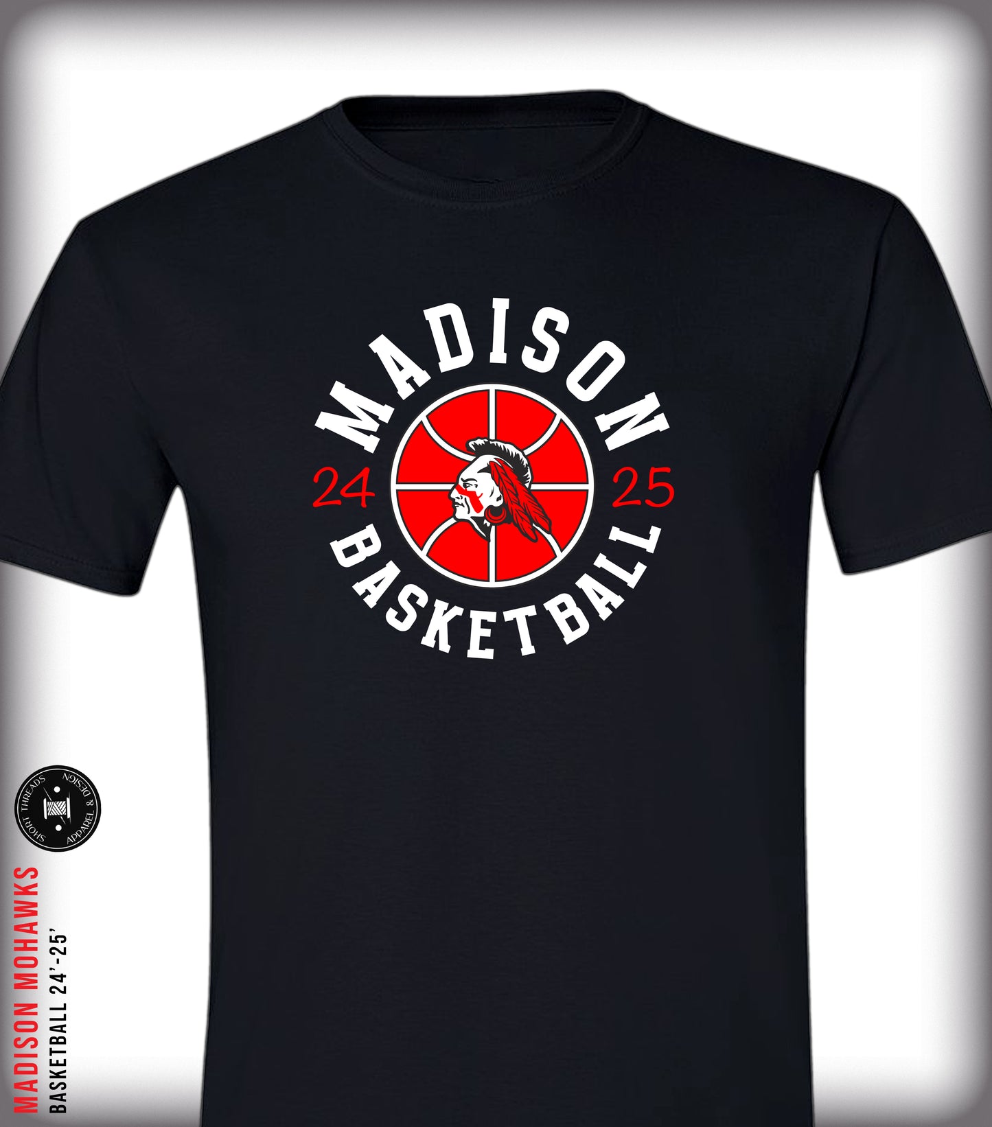 Madison Basketball "24"-"25" Short Sleeve T-Shirt