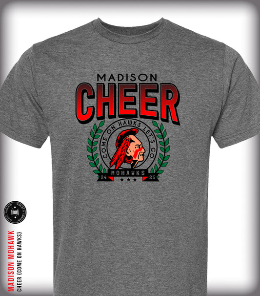 Mohawk Cheer Loral Leaf T Shirt