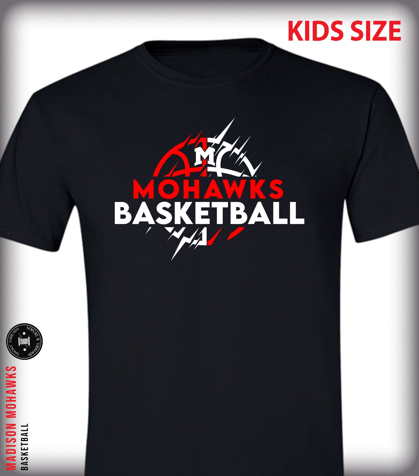 YOUTH Abstract Basketball T Shirt