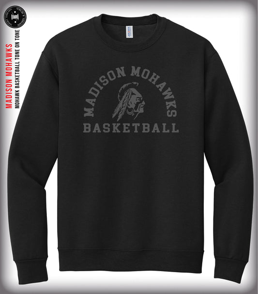 Basketball Tone on Tone Crewneck