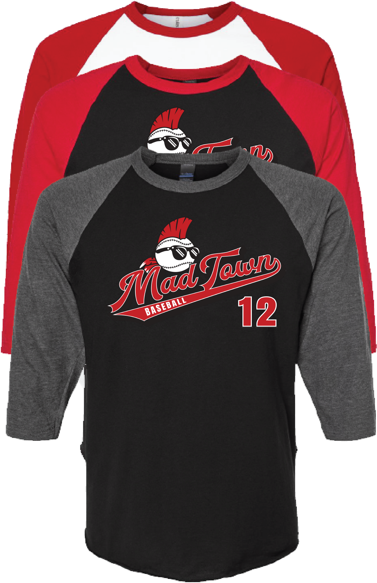 Unisex Raglan w/ Tail Logo & Number