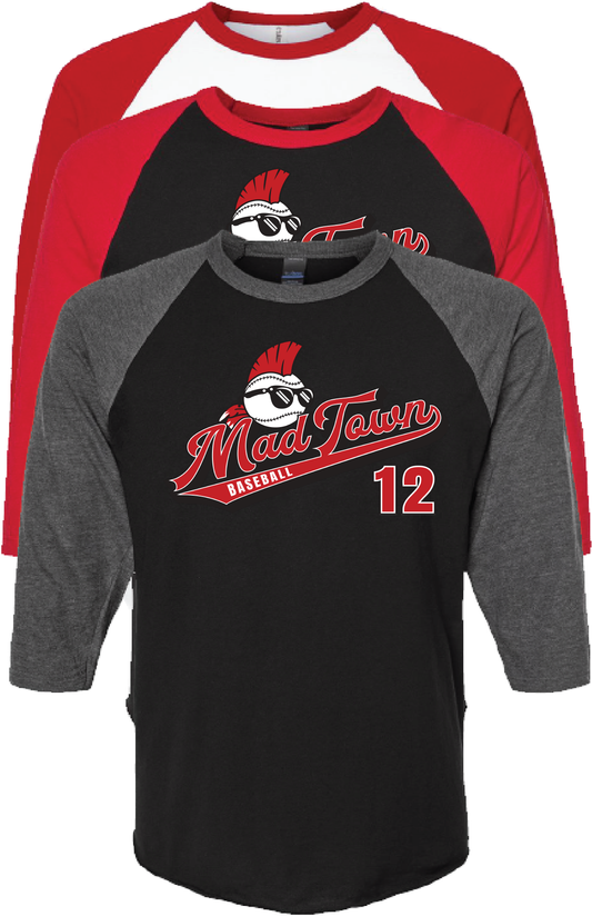 Unisex Raglan w/ Tail Logo & Number