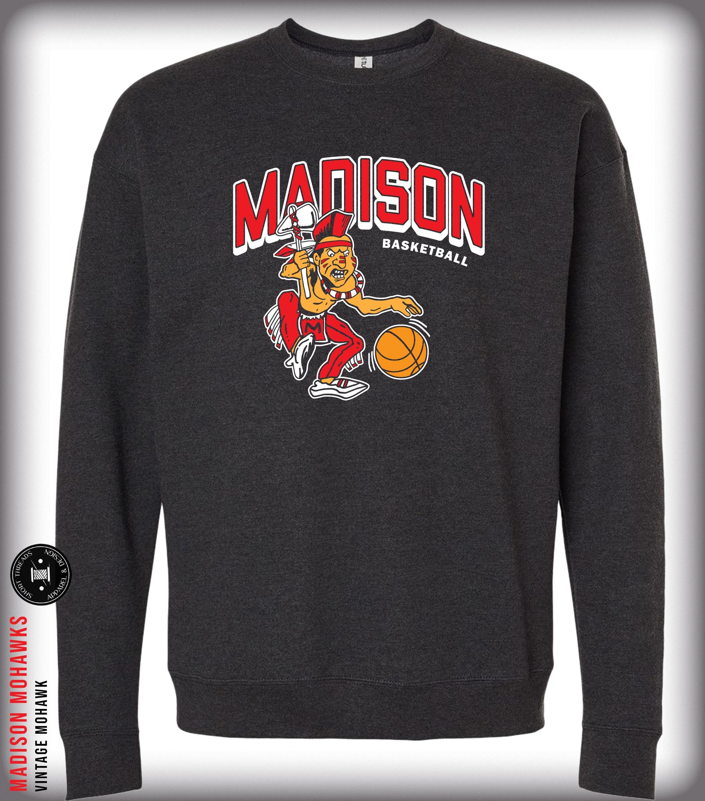 Vintage Mohawk Basketball Crewneck Sweatshirt