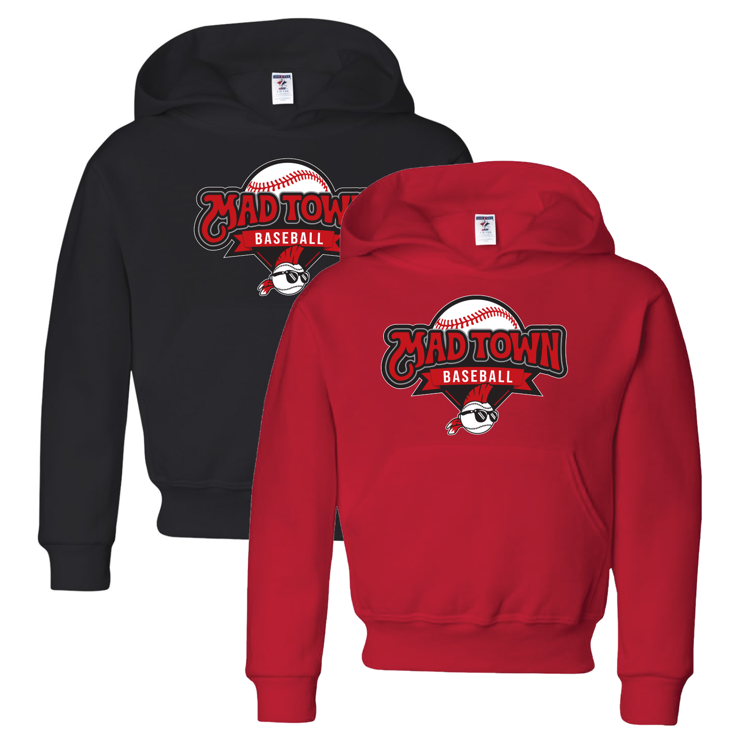 Youth Hooded Sweatshirt w/ Baseball Logo